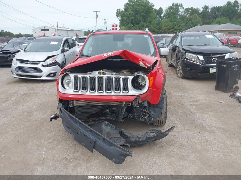 2016 Jeep Renegade Limited VIN: ZACCJBDT6GPD36394 Lot: 40457503