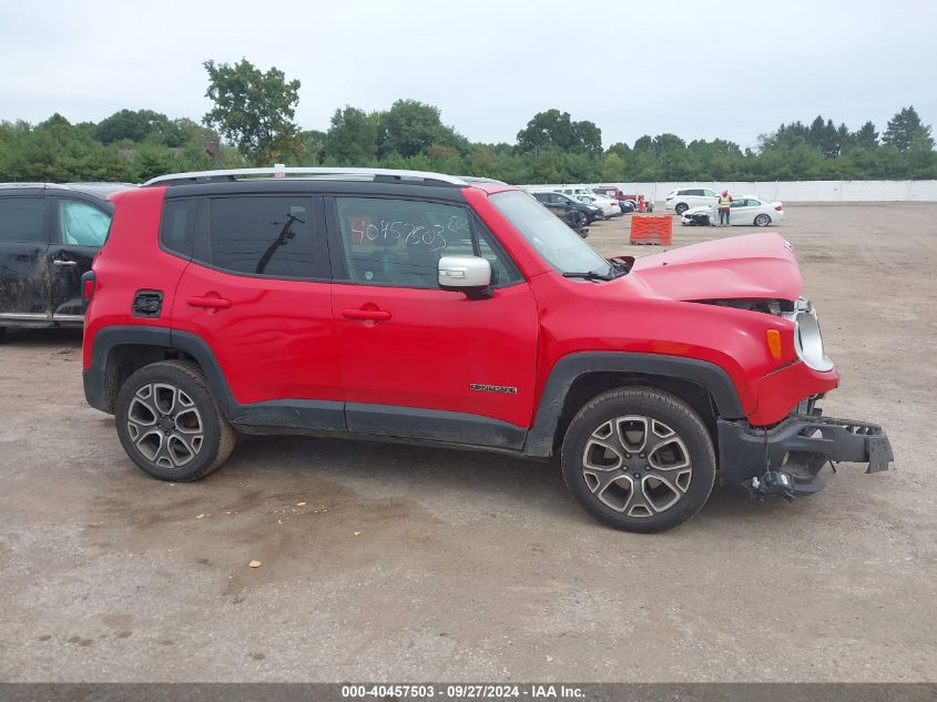 2016 Jeep Renegade Limited VIN: ZACCJBDT6GPD36394 Lot: 40457503