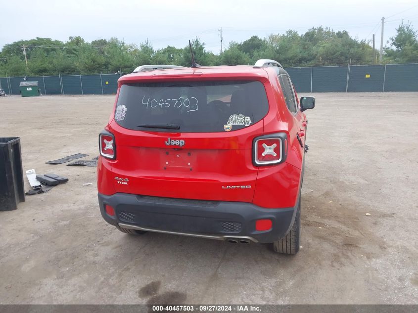 2016 Jeep Renegade Limited VIN: ZACCJBDT6GPD36394 Lot: 40457503