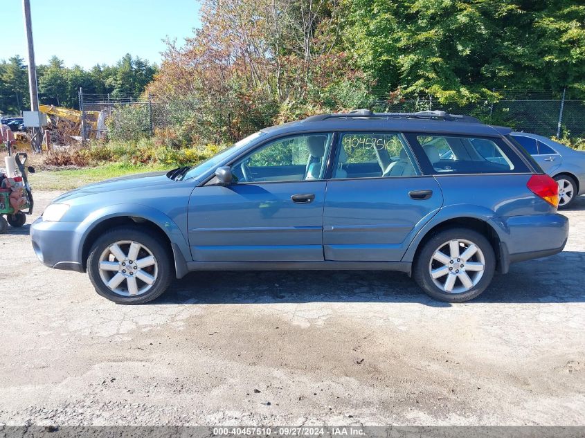 2006 Subaru Outback 2.5I VIN: 4S4BP61C067341507 Lot: 40457510