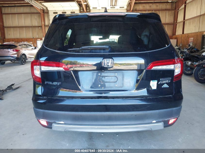 2019 Honda Pilot Touring VIN: 5FNYF6H68KB068709 Lot: 40457545