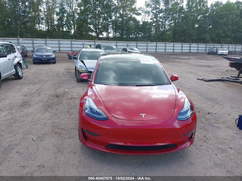 2022 Tesla Model 3 VIN: 5YJ3E1EA4NF186799 Lot: 40457575