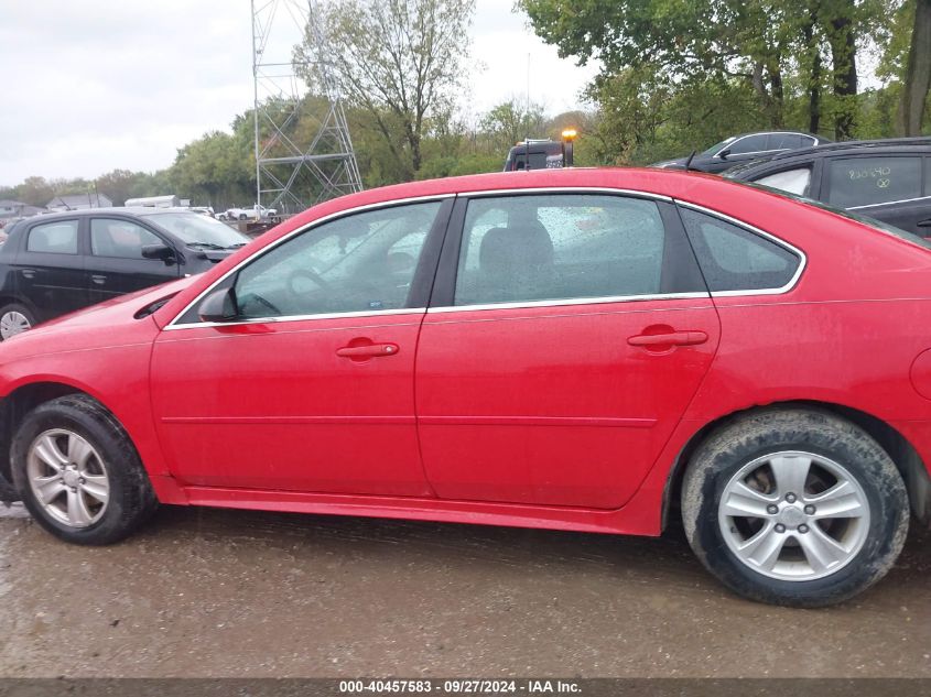 2013 Chevrolet Impala Ls VIN: 2G1WF5E32D1155967 Lot: 40457583