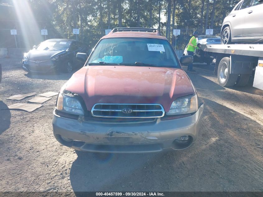 2002 Subaru Outback VIN: 4S3BH665027601751 Lot: 40457599