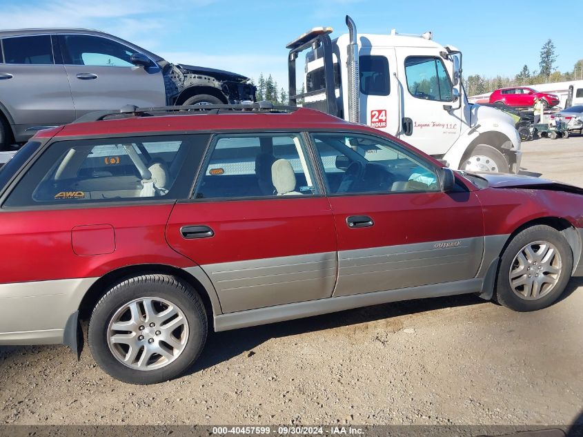 2002 Subaru Outback VIN: 4S3BH665027601751 Lot: 40457599