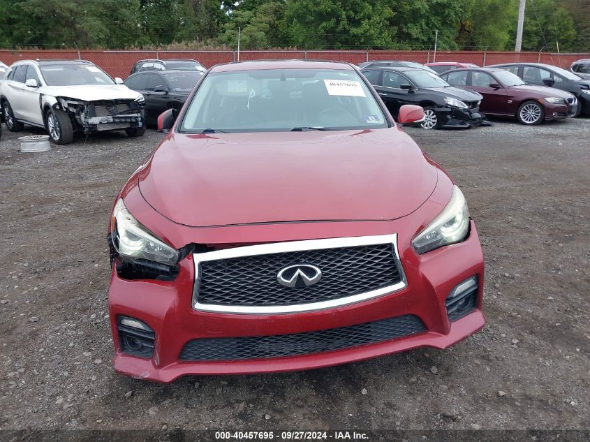 VIN JN1BV7AR9EM696361 2014 Infiniti Q50, Sport no.12