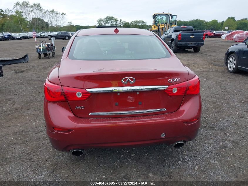 2014 Infiniti Q50 Sport VIN: JN1BV7AR9EM696361 Lot: 40457695