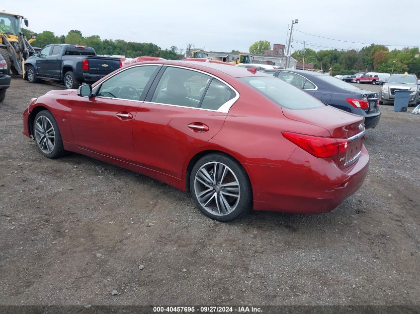 VIN JN1BV7AR9EM696361 2014 Infiniti Q50, Sport no.3