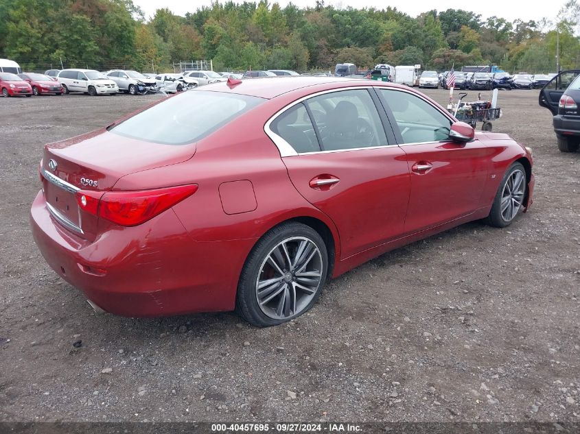 VIN JN1BV7AR9EM696361 2014 Infiniti Q50, Sport no.4