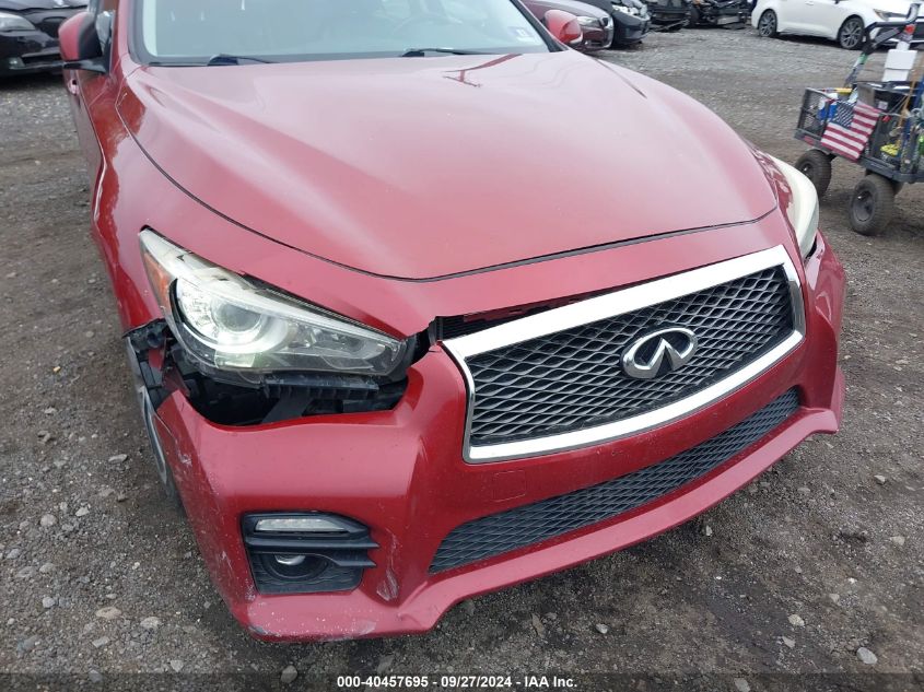 VIN JN1BV7AR9EM696361 2014 Infiniti Q50, Sport no.6