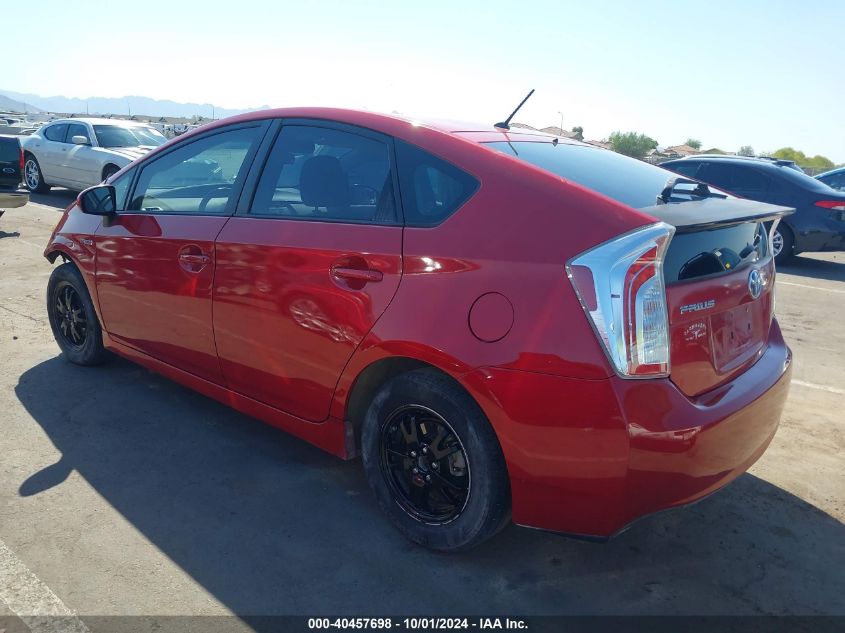 2013 Toyota Prius Two VIN: JTDKN3DU8D0344433 Lot: 40457698