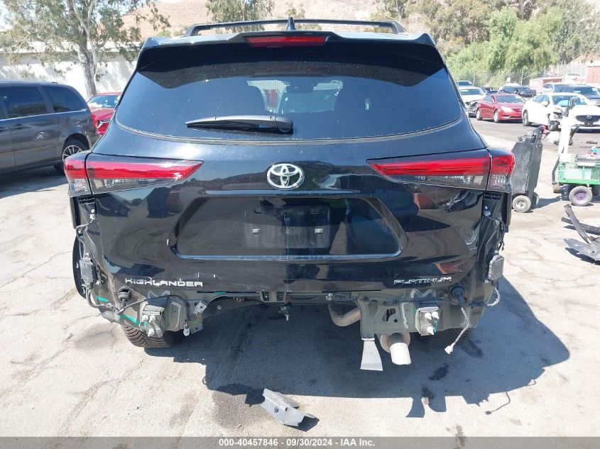 2023 Toyota Highlander Platinum VIN: 5TDKDRAH5PS044881 Lot: 40457846