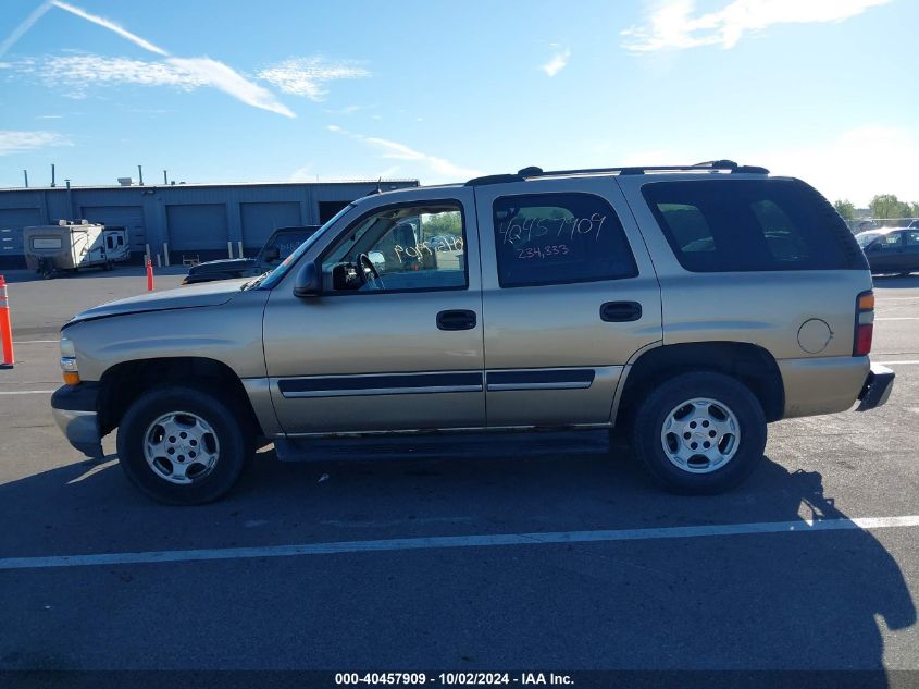 2005 Chevrolet Tahoe Ls VIN: 1GNEK13T95J118780 Lot: 40457909