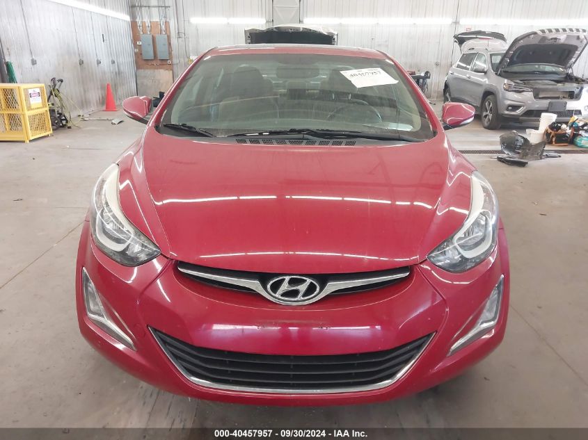 2016 Hyundai Elantra Se/Sport/Limited VIN: KMHDH4AEXGU558500 Lot: 40457957