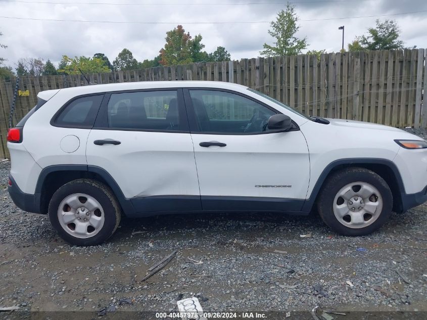 2014 Jeep Cherokee Sport VIN: 1C4PJLAB7EW163908 Lot: 40457978