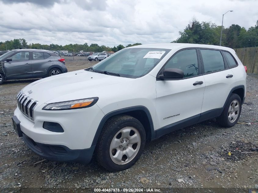 2014 Jeep Cherokee Sport VIN: 1C4PJLAB7EW163908 Lot: 40457978