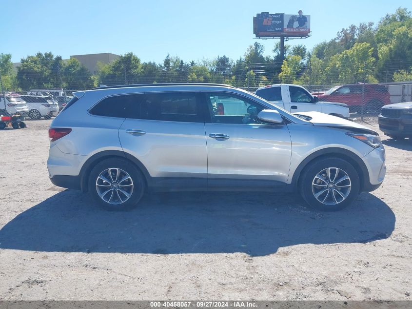 2018 Hyundai Santa Fe Se VIN: KM8SN4HF1JU289664 Lot: 40458057