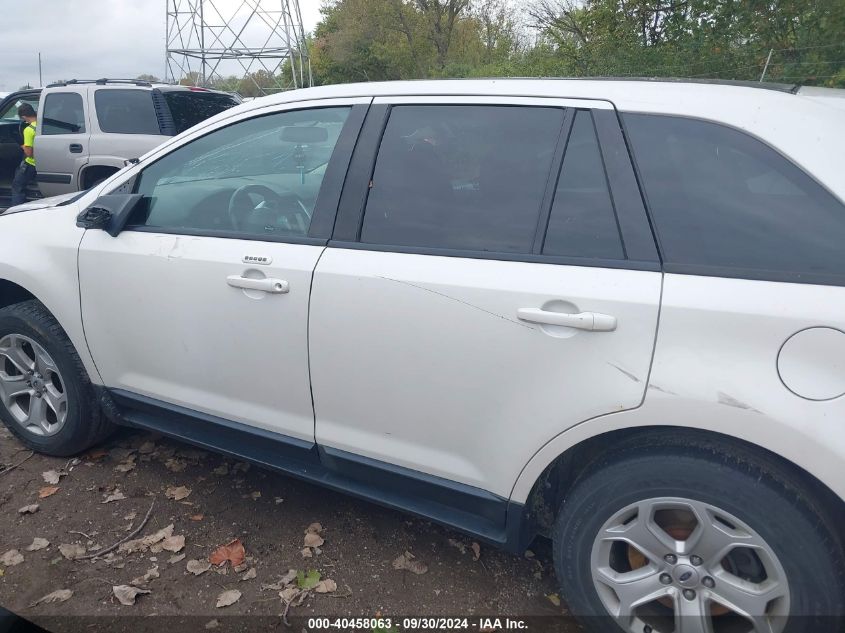 2013 Ford Edge Sel VIN: 2FMDK3J99DBA80943 Lot: 40458063