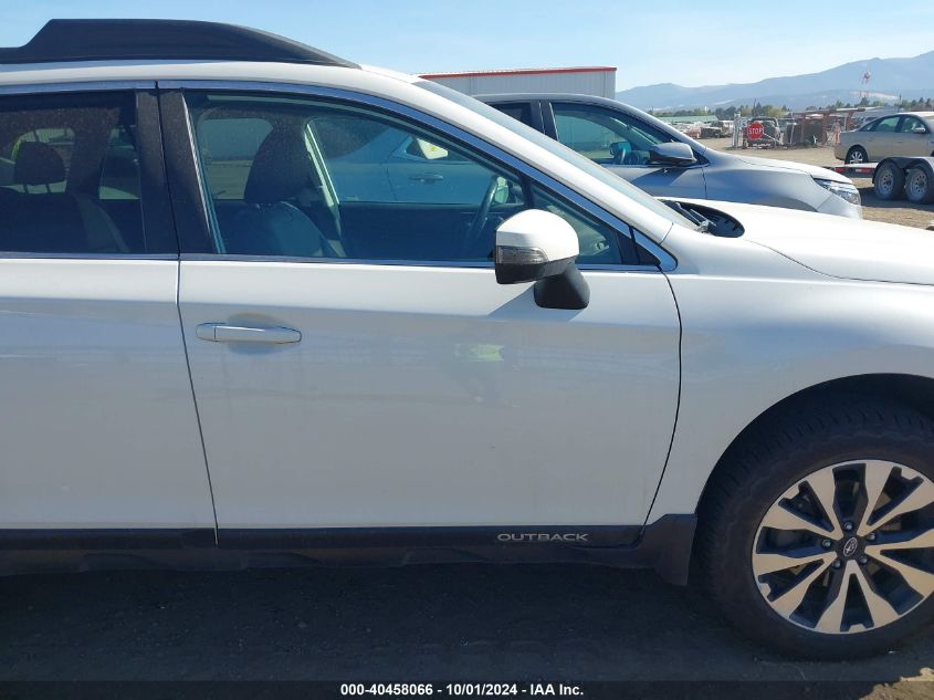 2017 Subaru Outback 2.5I Limited VIN: 4S4BSANC8H3354057 Lot: 40458066