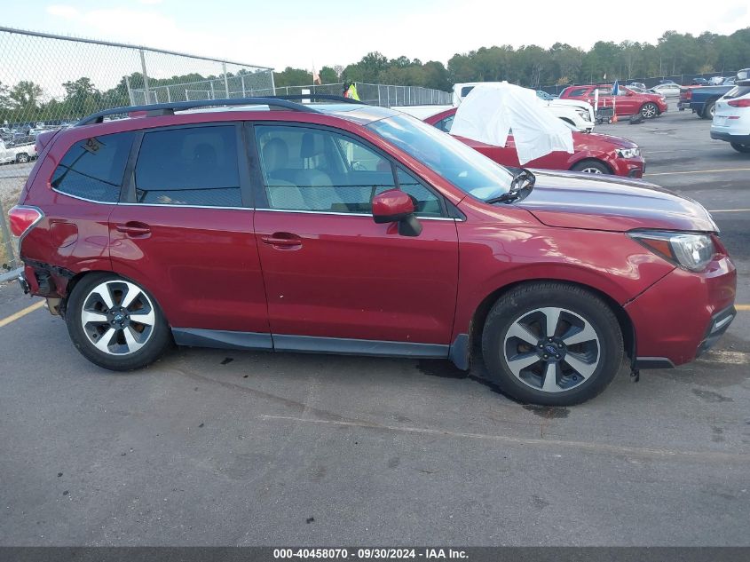 2018 Subaru Forester 2.5I Limited VIN: JF2SJARC9JH579647 Lot: 40458070