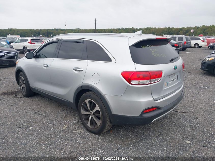 5XYPHDA59GG161895 2016 Kia Sorento 3.3L Ex