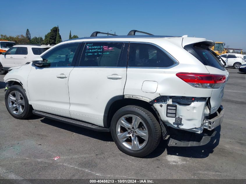 2017 Toyota Highlander Limited VIN: 5TDYZRFH5HS213674 Lot: 40458213