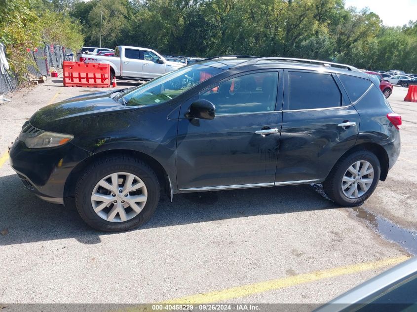 2014 Nissan Murano Sl VIN: JN8AZ1MW5EW517561 Lot: 40458229