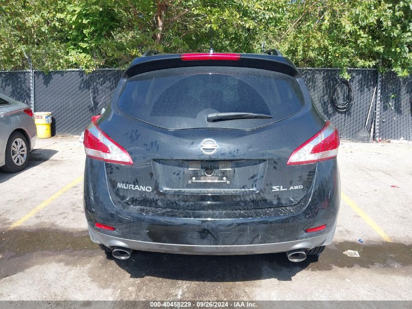 2014 Nissan Murano Sl VIN: JN8AZ1MW5EW517561 Lot: 40458229