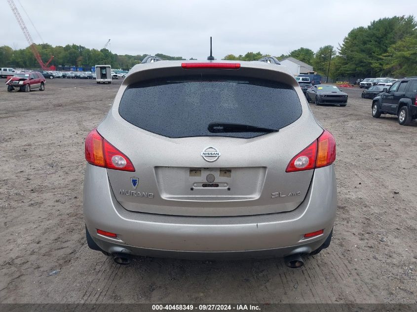 2009 Nissan Murano Sl VIN: JN8AZ18W19W203471 Lot: 40458349