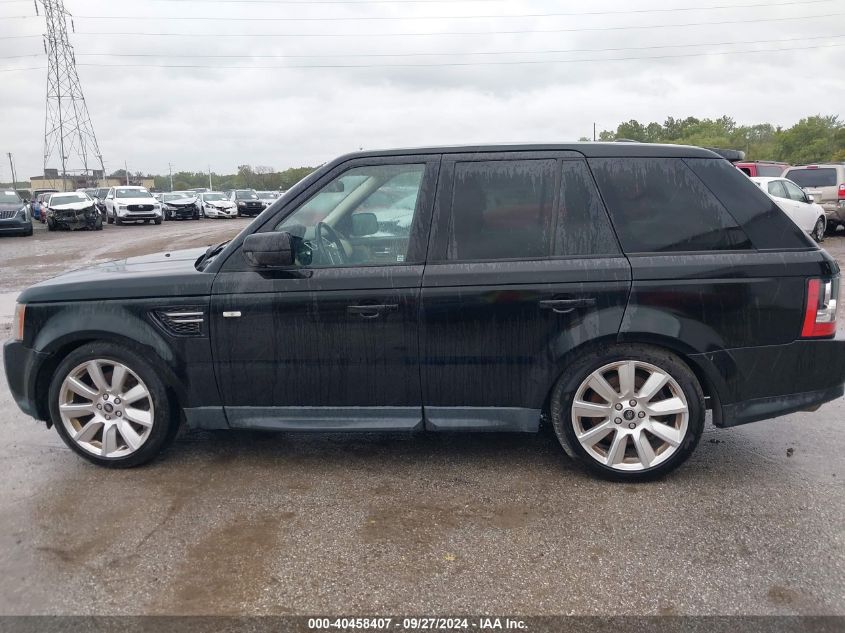 2013 Land Rover Range Rover Sport Hse VIN: SALSF2D48DA807892 Lot: 40458407