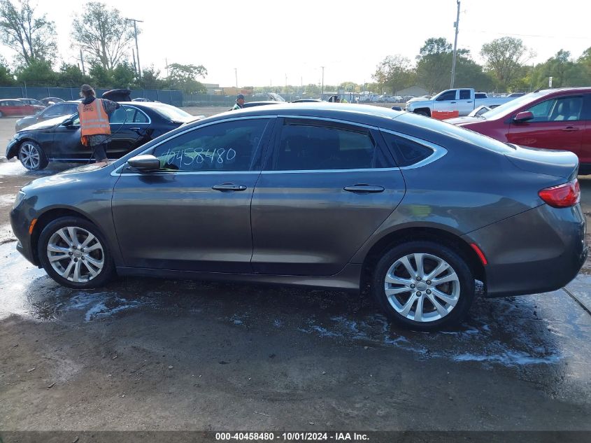 2015 Chrysler 200 Limited VIN: 1C3CCCAB2FN746004 Lot: 40458480