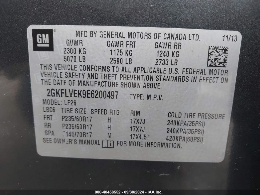 2GKFLVEK9E6200497 2014 GMC Terrain Sle-1