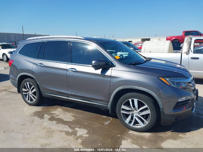 2017 Honda Pilot Touring VIN: 5FNYF5H94HB016071 Lot: 40458688