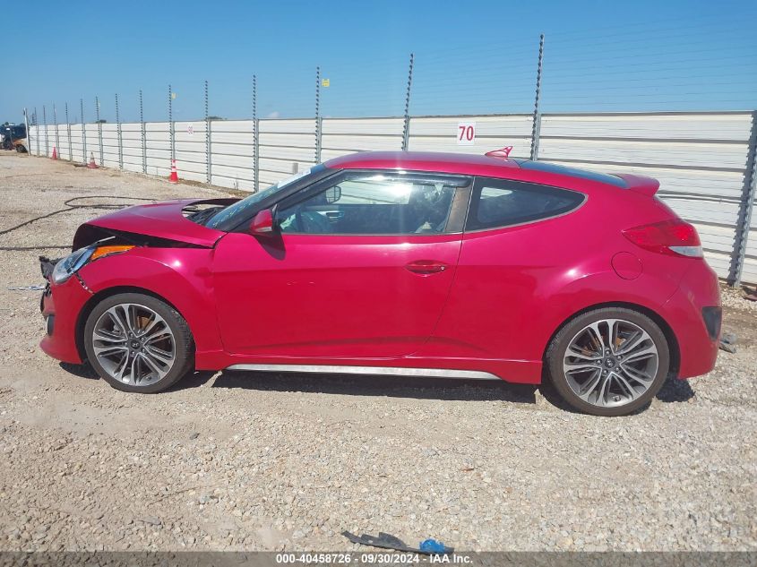 2016 Hyundai Veloster Turbo VIN: KMHTC6AE8GU295493 Lot: 40458726