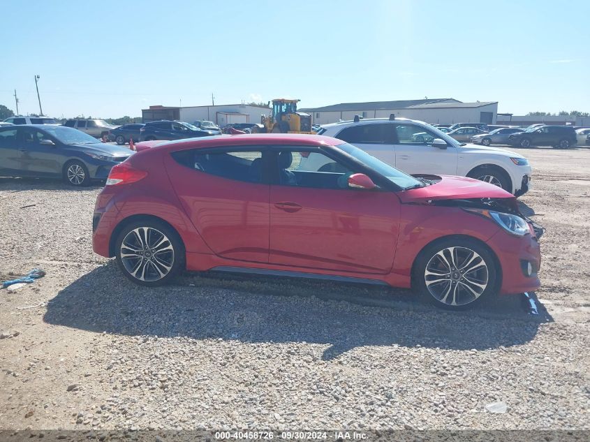 2016 Hyundai Veloster Turbo VIN: KMHTC6AE8GU295493 Lot: 40458726