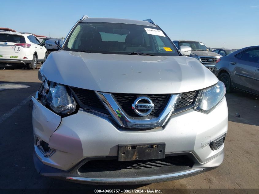 2016 Nissan Rogue Sv VIN: 5N1AT2MV1GC915876 Lot: 40458757