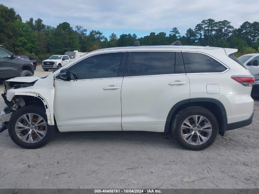 5TDKKRFHXES026081 2014 Toyota Highlander Xle V6