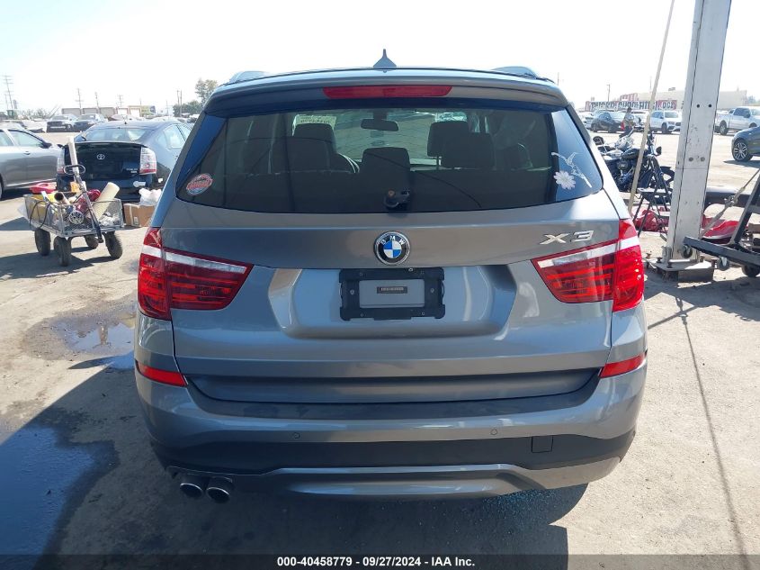 2015 BMW X3 xDrive28I VIN: 5UXWX9C56F0D62278 Lot: 40458779