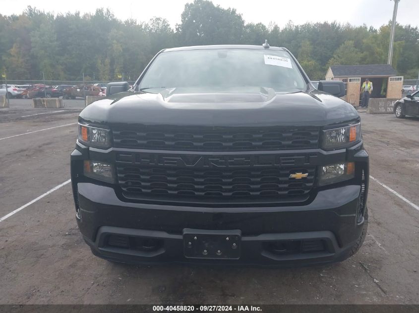 2021 Chevrolet Silverado 1500 4Wd Double Cab Standard Bed Custom VIN: 1GCRYBEH0MZ182102 Lot: 40458820