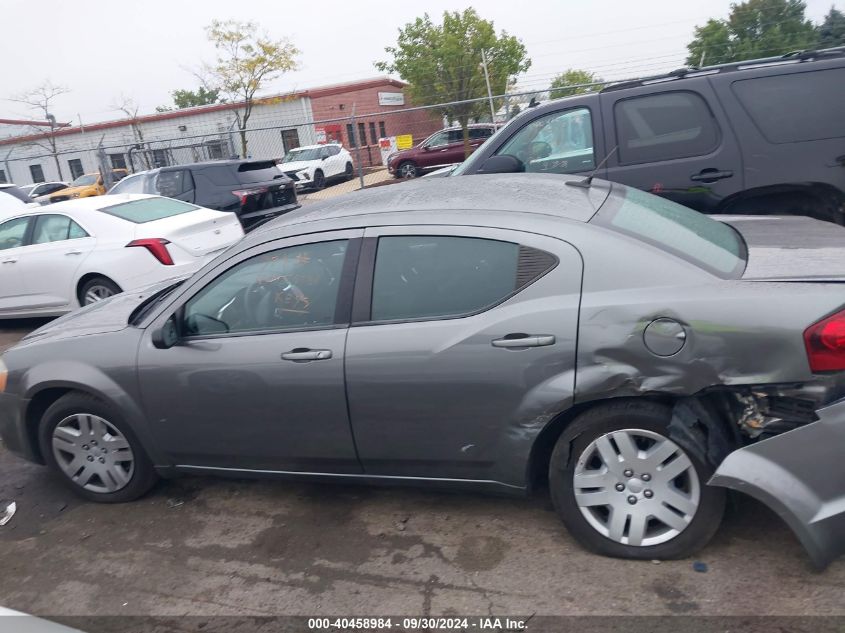 1C3CDZAB4DN653384 2013 Dodge Avenger Se