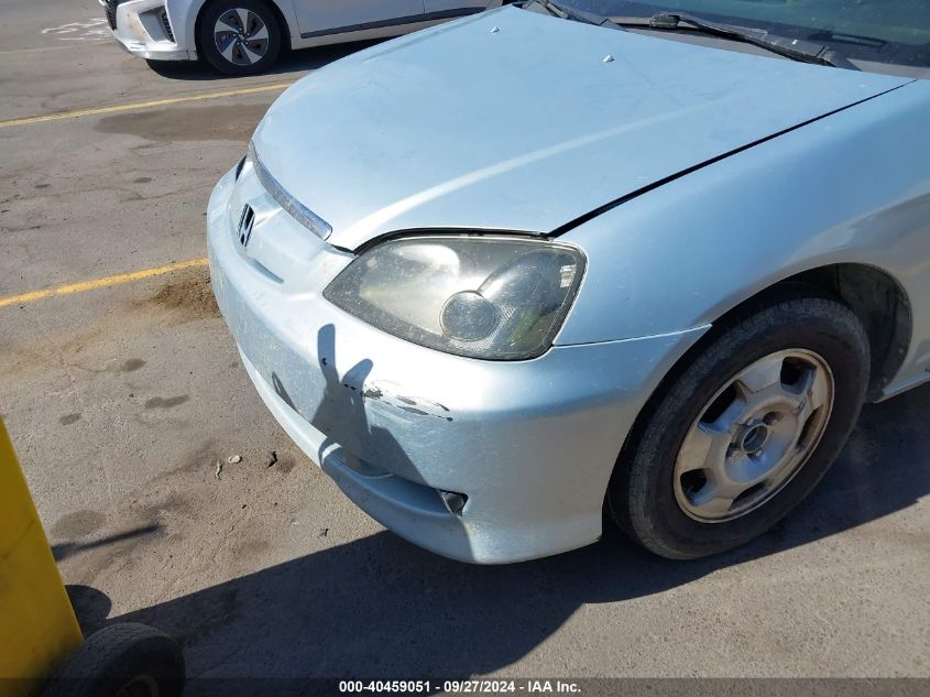 2003 Honda Civic Hybrid VIN: JHMES96693S019850 Lot: 40459051