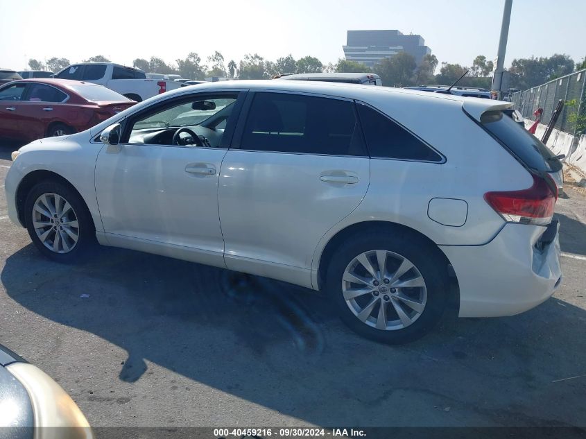 2014 Toyota Venza Le/Xle VIN: 4T3ZA3BB8EU089503 Lot: 40459216