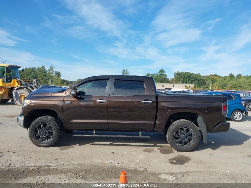 2018 Toyota Tundra Crewmax 1794/Platinum VIN: 5TFAY5F13JX689874 Lot: 40459219