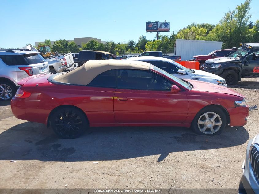 2T1FF28P32C593724 2002 Toyota Camry Solara Sle V6