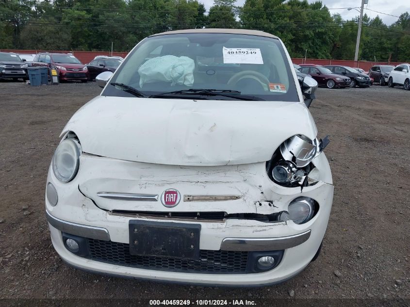 2012 Fiat 500C Lounge VIN: 3C3CFFER5CT109619 Lot: 40459249