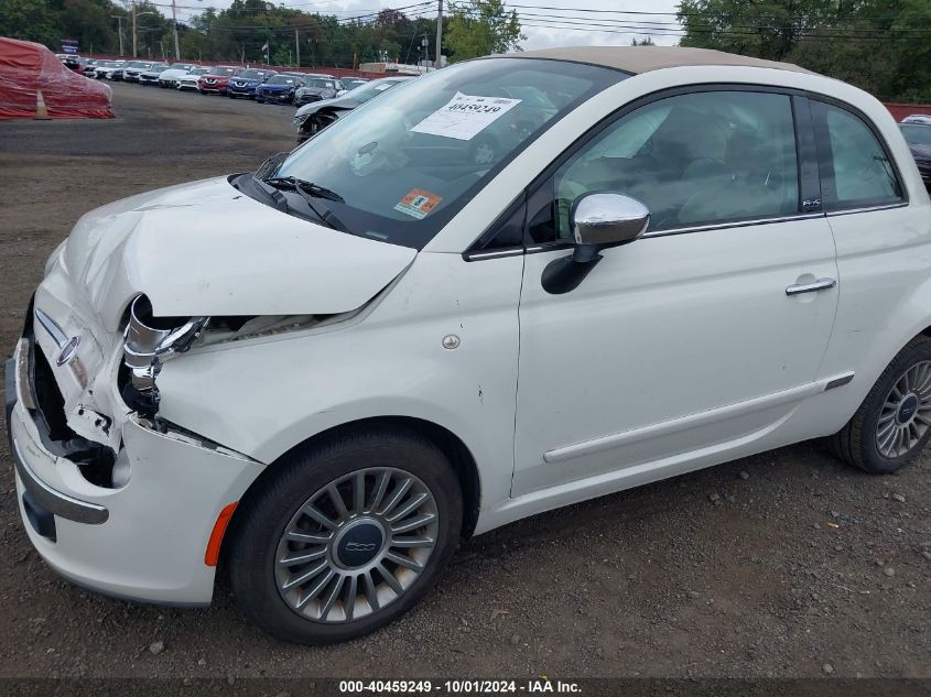 2012 Fiat 500C Lounge VIN: 3C3CFFER5CT109619 Lot: 40459249