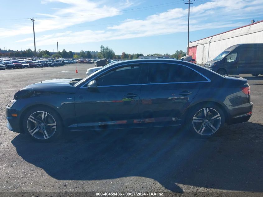 2018 Audi A4 2.0T Premium/2.0T Tech Premium VIN: WAUENAF40JA071845 Lot: 40459486