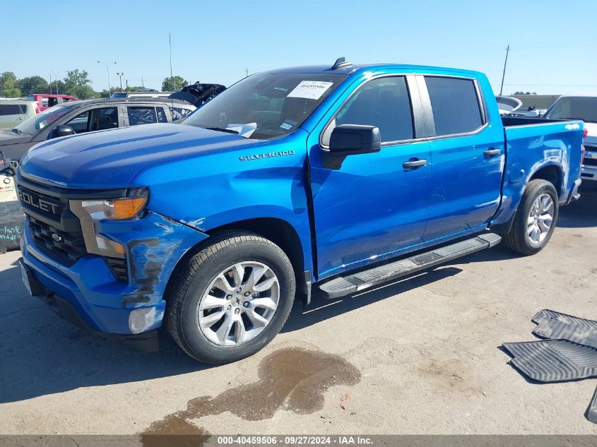 2023 Chevrolet Silverado 1500 4Wd Short Bed Custom VIN: 3GCPDBEK0PG174682 Lot: 40459506