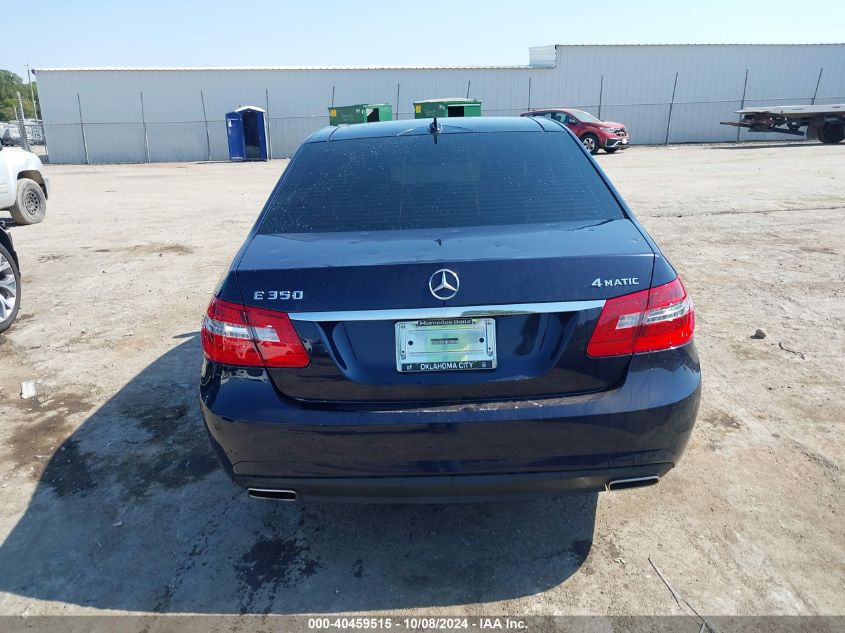 2010 Mercedes-Benz E 350 4Matic VIN: WDDHF8HB6AA116052 Lot: 40459515