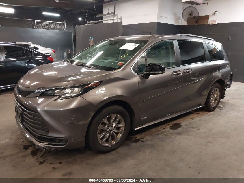 2021 Toyota Sienna Le VIN: 5TDBRKEC7MS056405 Lot: 40459709